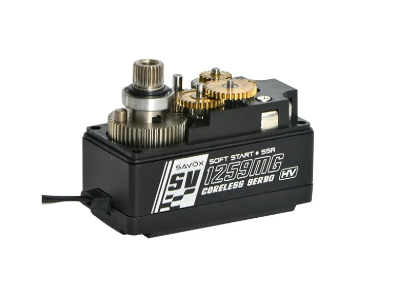 Savöx SV-1259MG+Low Profile Digitalservo HV bei 8,4V: 0,075 sec / 22 kg