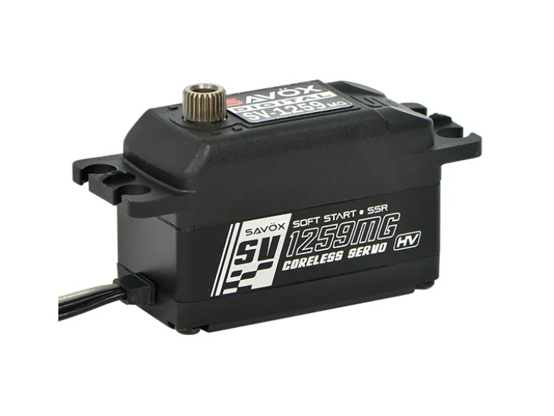 Savöx SV-1259MG+Low Profile Digitalservo HV bei 8,4V: 0,075 sec / 22 kg