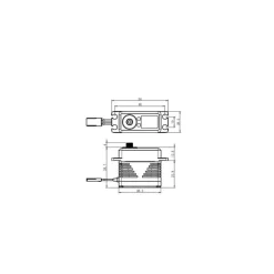 Savöx SW-2290SG-BLACKSW-2290SG HV Digital Servo 55kg/0,13s (7,4V) Black Edition