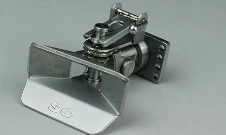 ScaleClub 50198Anhängerkupplung Edelstahl für 1/14 Truck