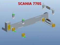 ScaleClub 50442Magnet-Verschluss m. Batteriehalter f. Dach Scania 770s 1:14
