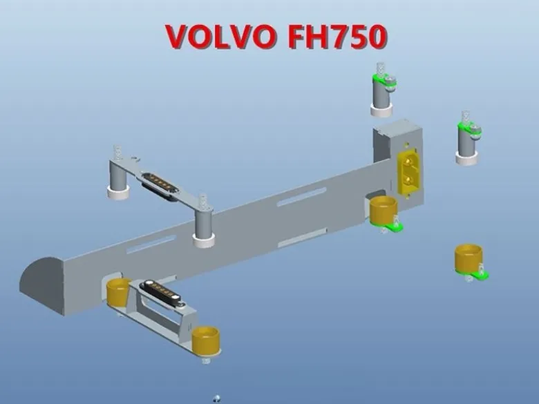 ScaleClub 50440Magnet-Verschluss m. Batteriehalter f. Dach VOLVO FH750 1:14