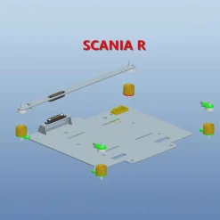 ScaleClub 50518Magnet-Verschluss mit Batteriehalter für Dach Scania R 1:14