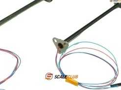 ScaleClub 503921:14 Seitenbegrenzungsleuchten gelb, Halter aus V2A, Paar