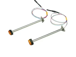ScaleClub 503921:14 Seitenbegrenzungsleuchten gelb, Halter aus V2A, Paar