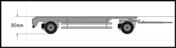 Scale-parts SP-03-01-0202 Achsen 1/14 Anhängerfahrgestell v2