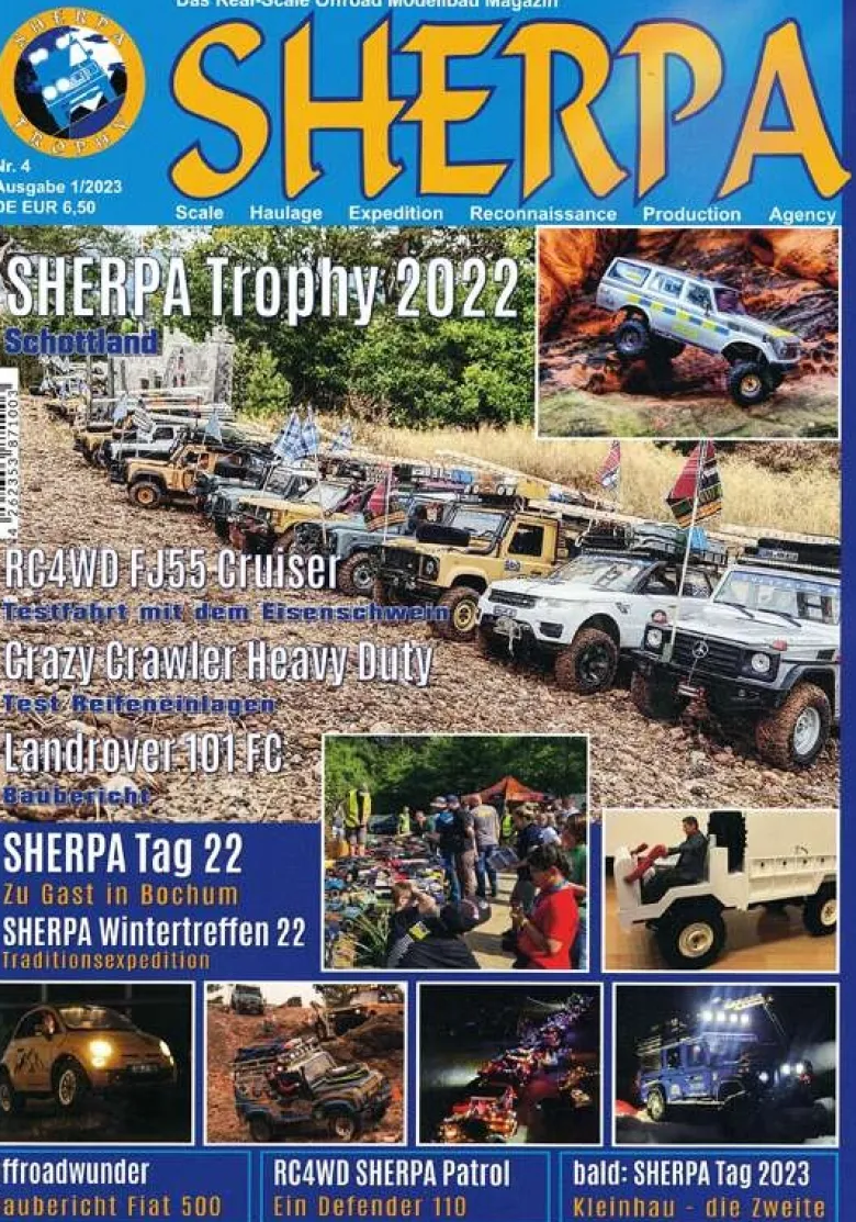 SHERPA-Trophy 04 | 1/2023Sherpa - Das Magazin | Heft Nr. 04 - Ausgabe 1/2023