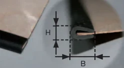 Simprop electronic 1023136Cockpitgummi für Kanten bis 1mm (1 Meter lang)