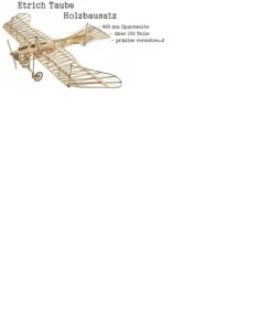 Simprop electronic 0253391Etrich Taube 460mm Holzbausatz