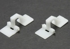 Simprop electronic 1003240Klappenscharnier 27 x 11 mm - weiß (4 Stück)