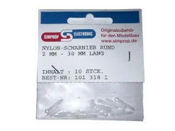 Simprop electronic 1013181NYLON-SCHARNIER D 2MM/30MM