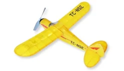 Siva 70013Piper Super Cup Flugmodell 540mm Balsaholz Bausatz Gummimotormodell