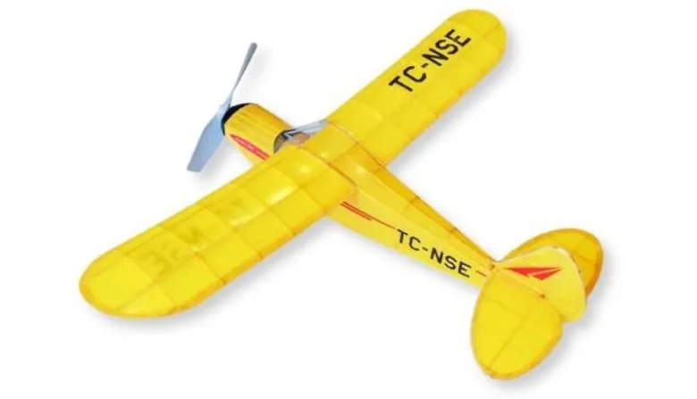 Siva 70013Piper Super Cup Flugmodell 540mm Balsaholz Bausatz Gummimotormodell