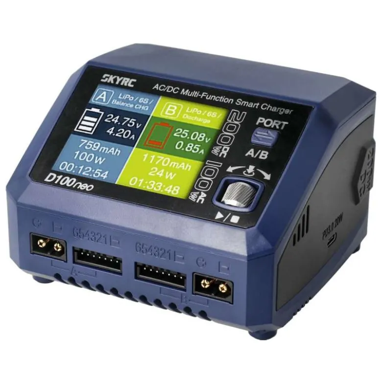 SkyRC SK100199-01D100 Neo LiPo 1-6s 10A 100W AC/DC Duo Ladegerät