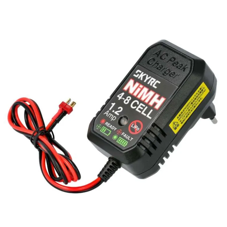 SkyRC SK100184-01eN18 AC Ladegerät NiMh 4-8 Zellen 1,2A T-Stecker