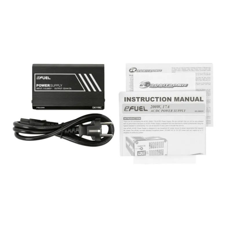 SkyRC SK200025Netzteil 200 Watt PSU 12 Volt, 17 Ampere