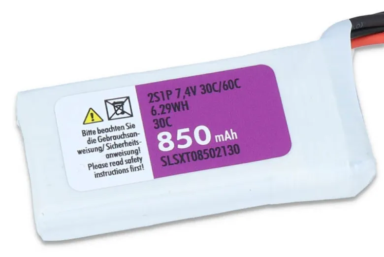 SLS SLSXT08502130XTRON LiPo Akku 850mAh 2S1P 7,4V 30C/60C