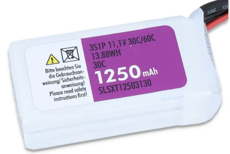 SLS SLSXT12503130XTRON LiPo Akku 1250mAh 3S1P 11,1V 30C/60C XT60