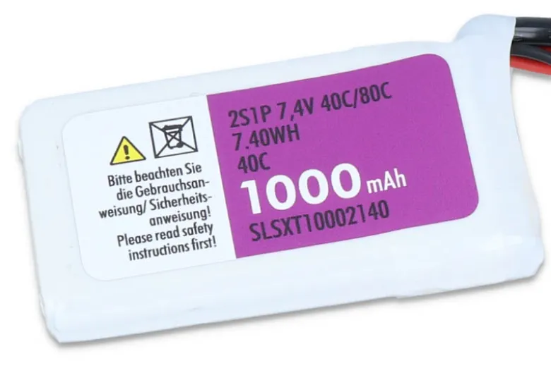 SLS SLSXT10002140XTRON LiPo Akku 1000mAh 2S1P 7,4V 40C/80C XT60