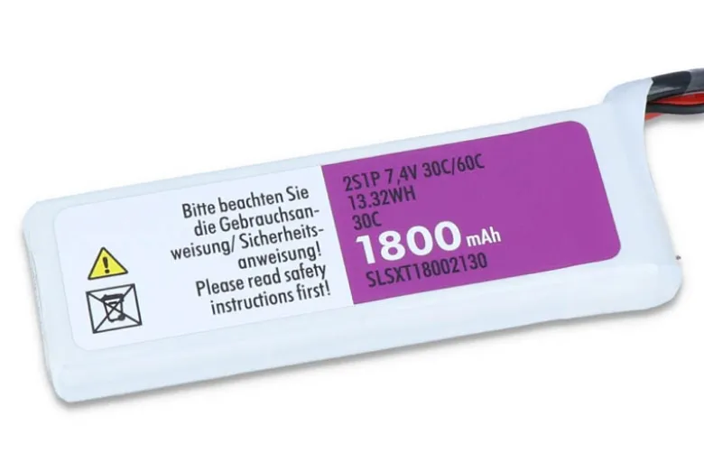 SLS SLSXT18002130XTRON LiPo Akku 1800mAh 2S1P 7,4V 30C/60C XT60