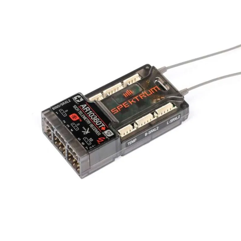 Spektrum SPM-1034AR10360T+ DSMX 10-Kanal AS3X+ & SAFE Telemetrie Empfänger