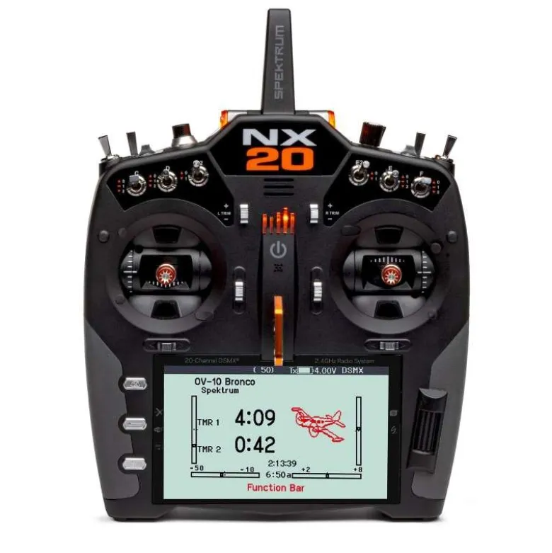 Spektrum SPMR20500EUNX20 20-Kanal Fernsteuerung ohne Empfänger Wi-Fi, 5-Zoll-Farbdisplay, Smart-Technologie