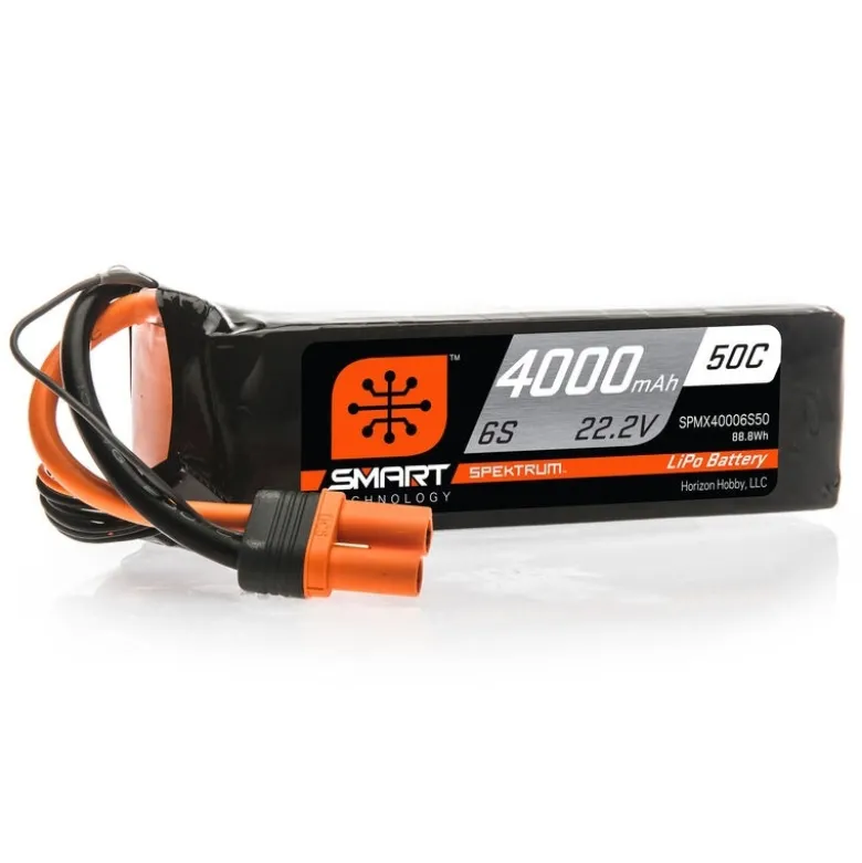 Spektrum SPMX40006S50Smart LiPo Akku 22.2V 4000mAh 50C 6S - IC5