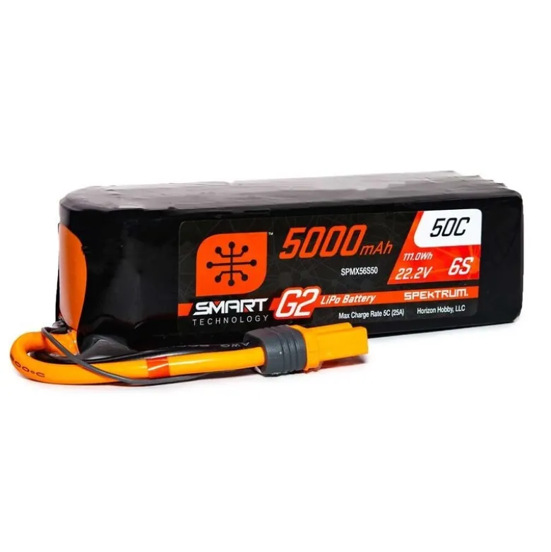 Spektrum SPMX56S5022.2V 5000mAh 6S 50C Smart G2 LiPo Akku mit IC5 Stecker