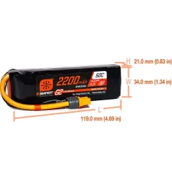 Spektrum SPMX223S5011.1V 2200mAh 3S 50C Smart G2 LiPo Akku mit IC3 Stecker