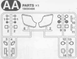 Tamiya 319000498AA-Teile Gläser klar MB Actros 56335