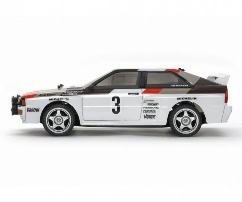 Tamiya 58667Audi Quattro A2 1/10 On-Road Fahrzeug 4WD TT-02 Bausatz