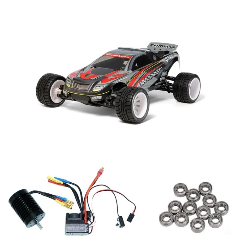 Tamiya 58610BLAqroshot 1/10 Truggy DT-03T Brushless-Edition + Kugellager