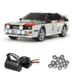 Tamiya 58667BLAudi Quattro A2 1/10 4WD TT-02 Brushless-Edition, Kugellager