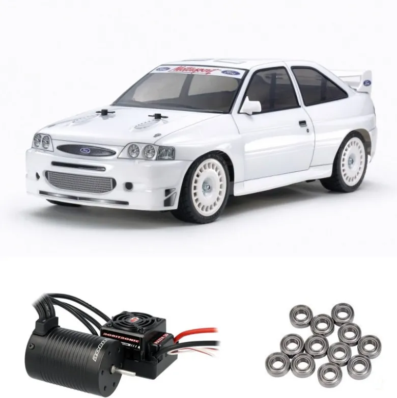 Tamiya 58691BLFord Escort Custom TT-02 4WD 1:10 Bausatz Brushless Edition