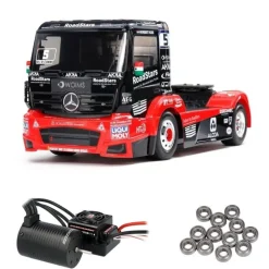Tamiya 58683BLMercedes Race Truck MP4 4WD TT-01E 1:14 Brushless Edition