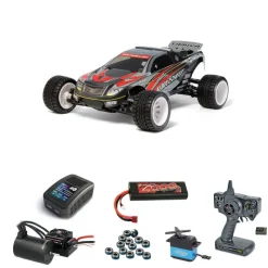 Tamiya 58610BLSETAqroshot 1/10 Truggy DT-03T Brushless-Edition Komplett-Set