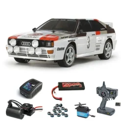 Tamiya 58667BLSETAudi Quattro A2 1/10 4WD TT-02 Brushless Komplettset