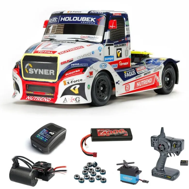 Tamiya 58661BLSETBuggyra Racing Fat Fox TT-01E Truck Brushless Komplettset