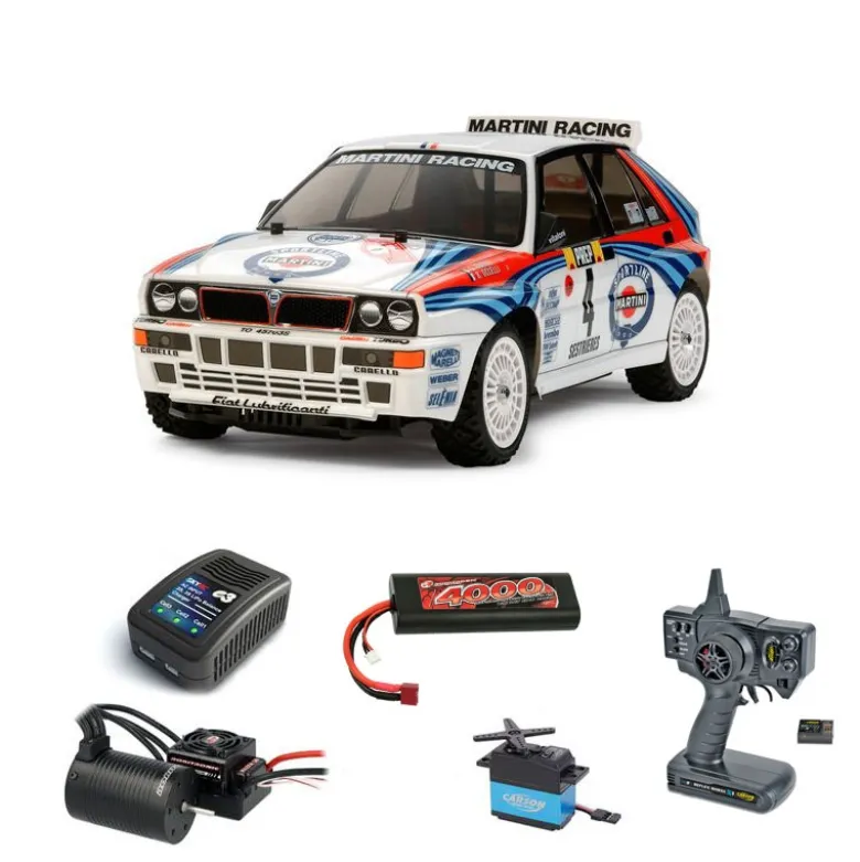 Tamiya 58569BLSETLancia Delta HF Integrale 1:10 XV-01 Brushless Komplettset