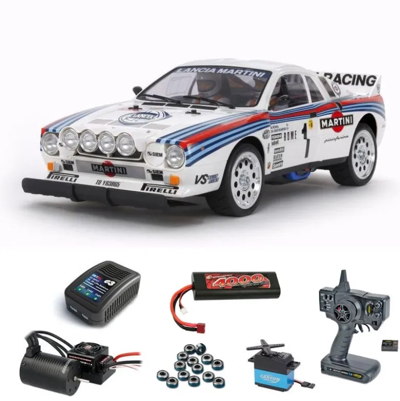 Tamiya 58654BLSETLancia 037 Rally 1/10 TA-02S Brushless Edition Komplettset
