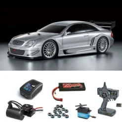 Tamiya 58722BLSETMB CLK AMG 2002 TT-02 4WD 1:10 Bausatz Brushless-Edition Set
