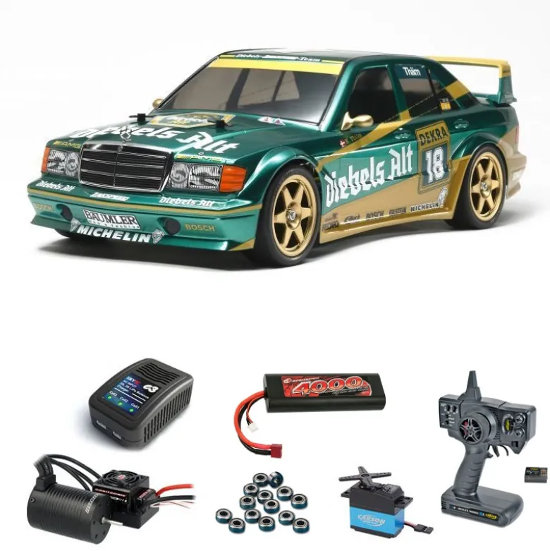 Tamiya 58638BLSETMercedes-Benz 190 Diebels Alt Zakspeed Brushless Komplettset