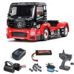 Tamiya 58683BLSETMercedes Race Truck MP4 4WD TT-01E 1:14 Brushless Set