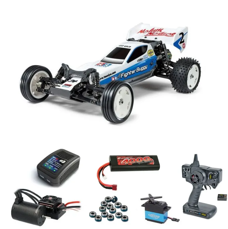 Tamiya 58587BLSETNeo Fighter DT-03 2WD Buggy Brushless-Edition Komplettset