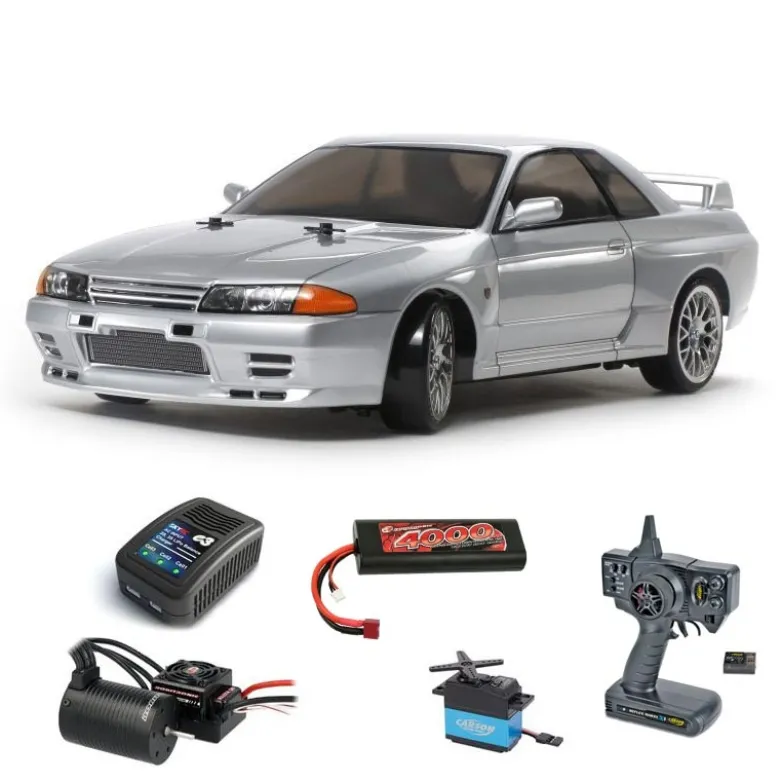 Tamiya 58651BLSETNissan Skyline GT-R (R32) TT-02D 1:10 Brushless Komplettset