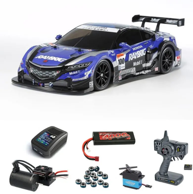 Tamiya 58599BLSETRAYBRIG NSX Concept-GT (TT02) Brushless-Edition Komplettset
