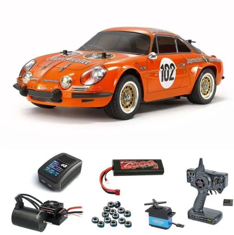 Tamiya 58708BLSETRenault Alpine A110 Jägermeister M06 1:10 Brushless Set