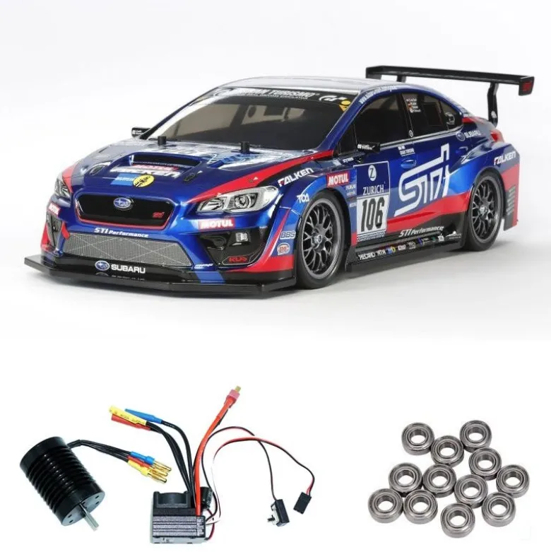 Tamiya 58645BLSubaru WRX STI Nürburgring 1/10 4WD TT-02 Brushless Edition