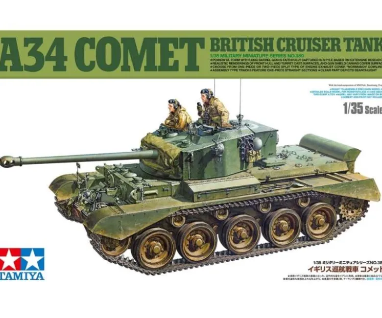 Tamiya 35380Brit. Panzer Comet A34 1:35 Plastik Modellbausatz