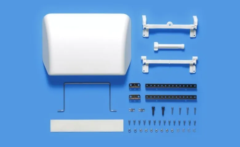Tamiya 56546Dachspoiler für 1/14 Truck - white Edition